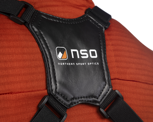 NSO Chest harness, kiikarivaljaat, henkselityypinen hihna kiikareille