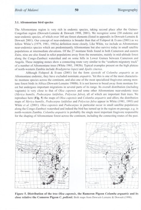 The Birds of Malawi - Francoise Dowsett-Lemaire 2006