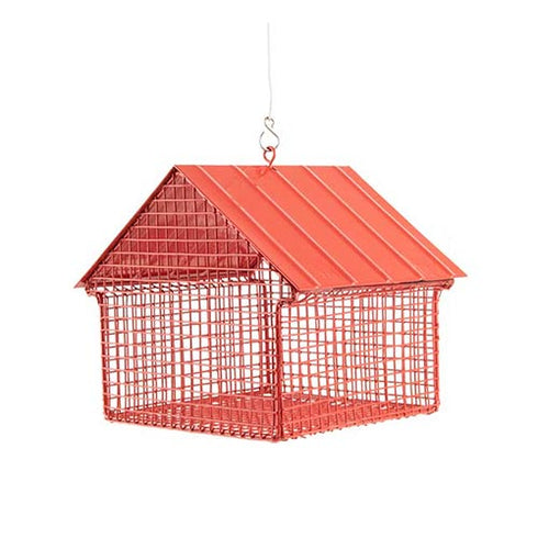 ruokinta, Wildlife Garden Cottage, pähkinäsyöttölaite Mökkimalli, 1,2 litraa Punainen