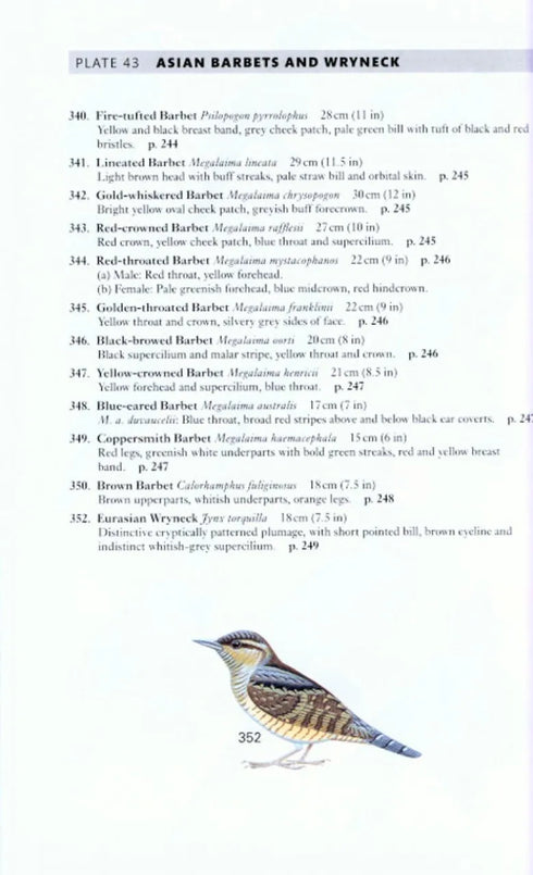 A Field Guide to the Birds of Peninsular Malaysia and Singapore. Second edition ,Jeyarajasingam 2012
