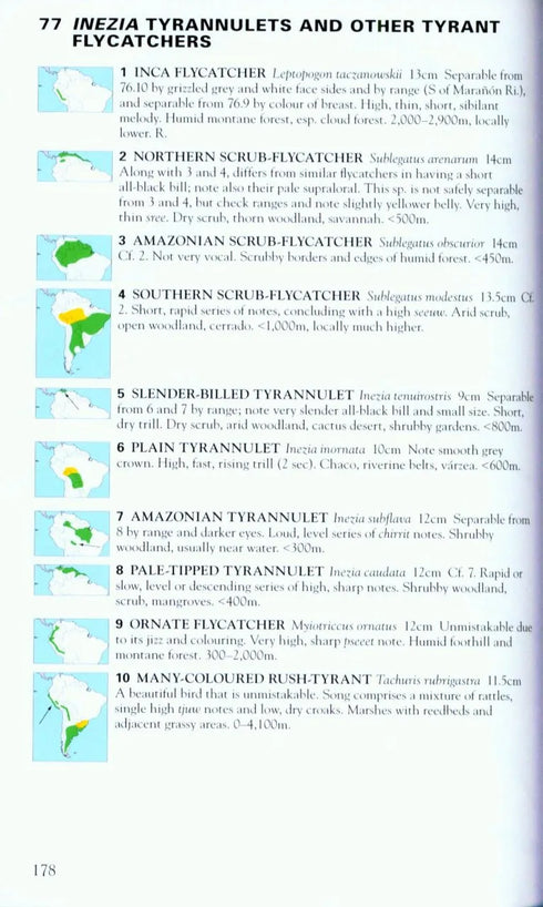 Collins Field Guide Birds South America, Passerines (Perlo, v. B. 2019)
