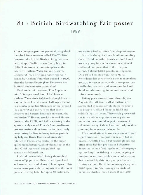 A History of Birdwatching in 100 Objects - Callahan 2014