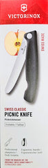 Swiss Classic Picknick Knife -Victorinox taittuva eväsveitsi retkelle, musta