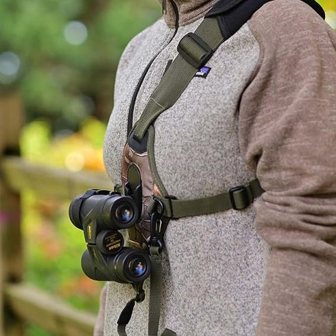 Cotton Skout G2 Sling Style Harness for Binoculars, Grey - kiikarivaljaat