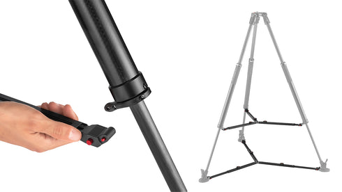 Manfrotto 635 Fast Single Tripod, hiilikuitu jalusta MVTSNGFC - on nopeasti käyttövalmis