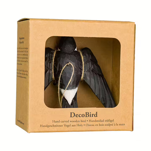 Decobird Räystäspääsky puinen koristelintu