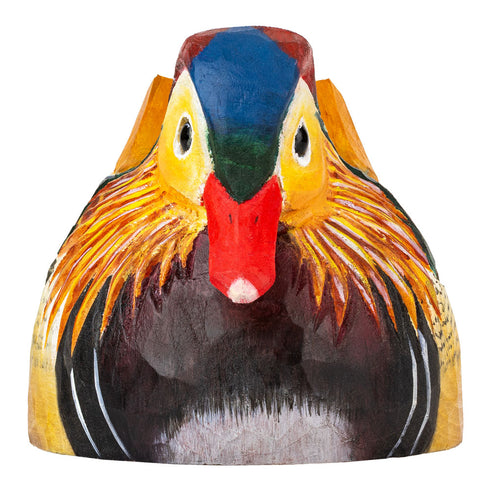 Decobird mandariinisorsa, puinen koristelintu WG4481