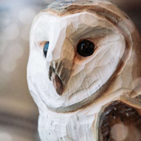 Decobird tornipöllö puinen koristelintu