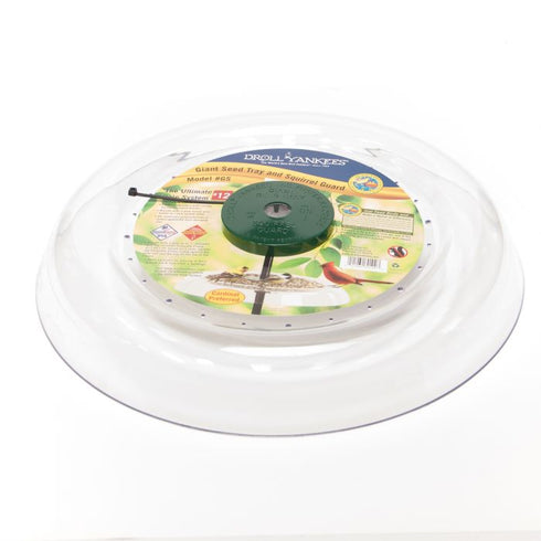 Droll Yankees Giant Seed Tray and Squirrel Guard-lautanen, estää oravia ja rottia pääsemästä ruokinnalle. Halkaisija 47cm