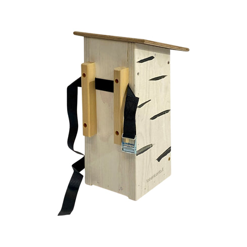 Linnunpönttö talitiainen / kirjosieppo - koivunvärinen