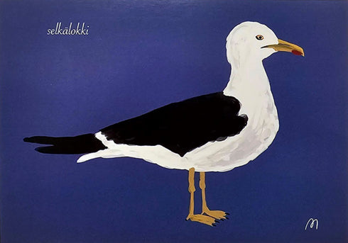 Postikortti - selkälokki