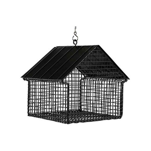 ruokinta, Wildlife Garden Cottage, pähkinäsyöttölaite Mökkimalli, 1,2 litraa musta