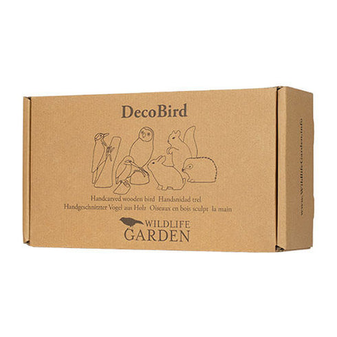 Decobird muuttohaukka puinen koristelintu