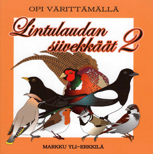 Lintulaudan siivekkäät 2, opi värittämällä (2019) värityskirja