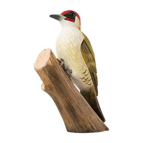 Decobird vihertikka puinen koristelintu