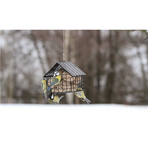 ruokinta, Wildlife Garden Cottage, Talipallosyöttölaite Mökkimalli musta