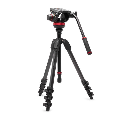 Manfrotto MT055CX4 hiilikuitujalusta ja MVH502AH videopää MVK502055CXPROV