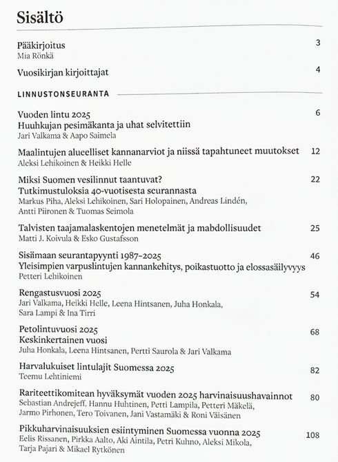Linnut-vuosikirja - Birdlife 2025