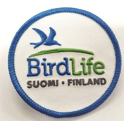 BirdLife hihamerkki (laadukas brodeerattu)