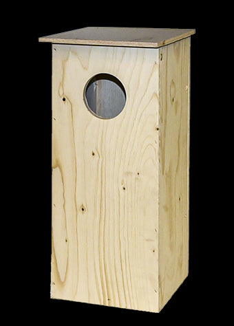 Linnunpönttö helmipöllö / uuttukyyhky / naakka (vaneri)