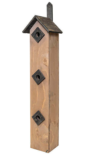 Design kerrostalo tiaisille ja kirjosiepolle, ruskea 3 kerrosta