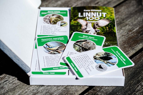 Linnut 100, lintuaiheinen tietopeli (P.Viljanen 2020)