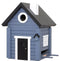 Talomallinen ruokinta ja linnunpönttö, sininen, WG118 - lentoaukko 32mm
